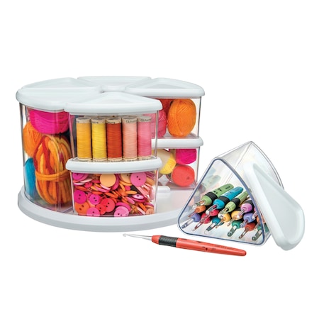 Canister Carousel Organizer,White